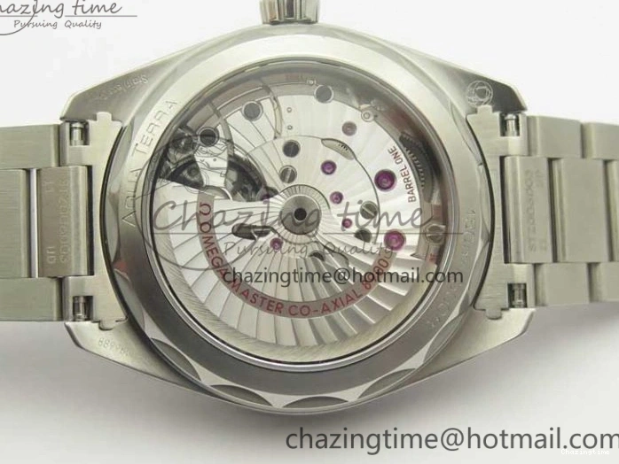 0130 Aqua Terra 150M Master Chronometers VSF 1:1 Best Edition Deep Blue Dial Silver Hand on SS Bracelet A8900 Super Clone HighPerformance 8013